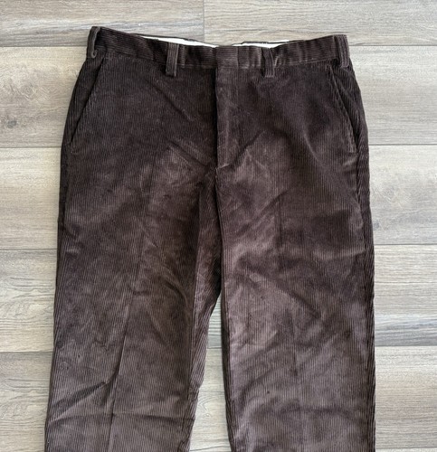 Vintage ORVIS Mens Brisbane Moss Corduroy Pants Sz 36 Brown Cotton Blend New - Picture 6 of 10