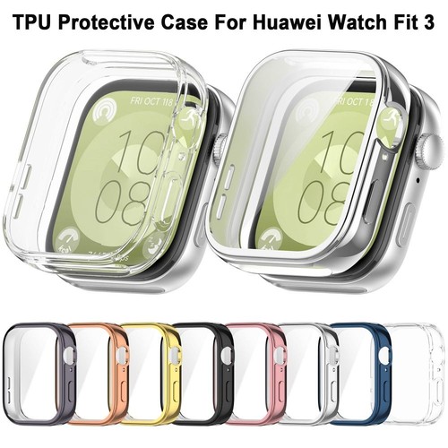 Bumper TPU Case Full Cover Protective Shell for Huawei Watch Fit 3