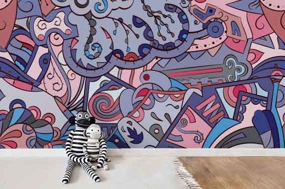 3D Graffiti Art Wall Murals Wallpaper Murals Wall Sticker