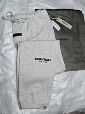 Fear Of God Essentials Sweatpants -AUTHENTIC - Light Oatmeal ALL Size（XS-XL）
