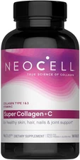 Super Collagen plus Vitamin C, Skin, Hair and Nails Supplement, Includes Anti...