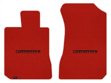 Lloyd Velourtex Front Carpet Mats for '65-68 Chevy Bel Air w/Red on Black Chevy