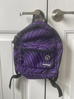 Yak Pak Purple Zebra Tiger stripe Backpack Adjustable Straps — photo 1