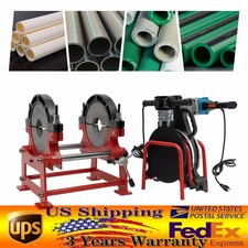 Pipe Fusion Welder 2 Clamps Manual HDPE PP PE Pipe Butt Welding Machine 90-250mm
