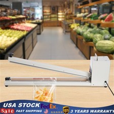 23.62" Hand Impulse Heat Sealer Machine Poly Bag Sealing for Plastic Bags