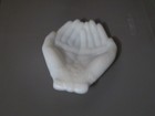 Milkglass Open Hands Trinket Dish Avon  Victorian 7x5.5 Cool — photo 1
