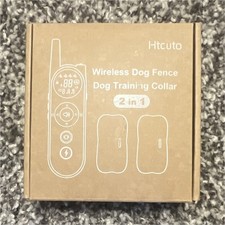 Htcuto Wireless Dog Fence  2-in-1 Dog Training Collar Kit Model X3