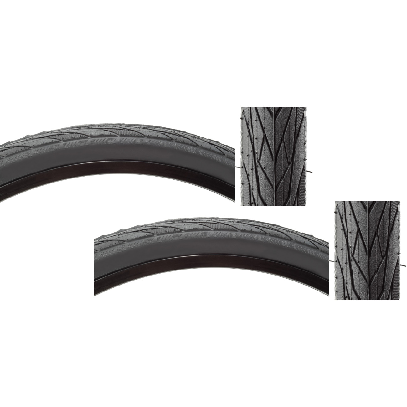 Pack of 2 Sunlite UtiliT City Slick IV 26x175 Wire TPI BlackBlack 8790₽