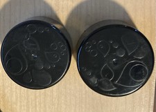 TWO GENUINE SODASTREAM BOTTLE CAPS LIDS BLACK EXCELLENT CONDITION SEE PHOTOS