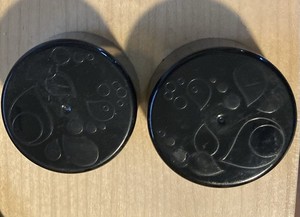 TWO GENUINE SODASTREAM BOTTLE CAPS LIDS BLACK EXCELLENT CONDITION SEE PHOTOS