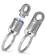 Titanium Quick Release Keychain, Detachable Ti Connector 2 1 in Ss Keyring 2