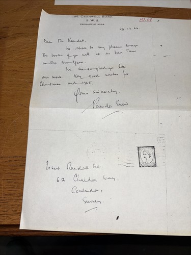 Nacht und Stille Wer ist hier? Von Pamela Hansford Johnson HCDJ 963 Autoreninschrift - Bild 7 von 8