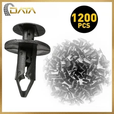 1200PCS 8mm Bumper Clips Auto Car Hole Retainer Rivets Fastener Fender Push Pin