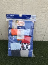 Boys Wonder Nation 10 Pack Multi Color Boxer Briefs Size XL 14-16 Husky NEW