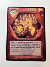 Magi Nation Duel - Scroll of Fire - Cald Relic - Base Limited First edition 2000