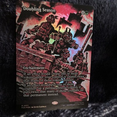 Magic: The Gathering Doubling Season TMNT Alt Art Foil Mythic Green M 0011 2026