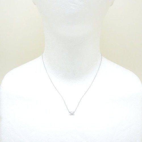 MINT! TIFFANY&Co. Signature Mini 18K White Gold Necklace Diamond /293307 - Picture 2 of 7