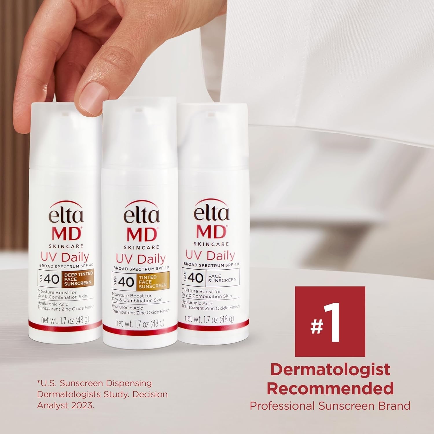 Fragrance-Free Tinted Sunscreen with Zinc Oxide for Daily Hydration - SPF 40