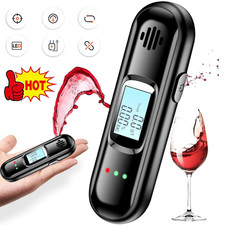 Testsieger Alkoholtester Polizeigenau Promille-Test Atem-Messgerät Digitales LCD