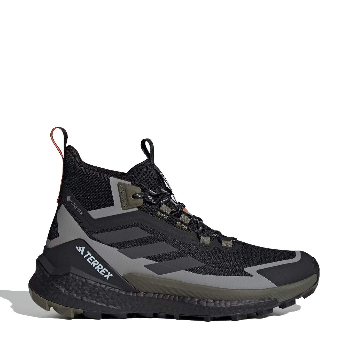 Adidas Terrex Free Hiker 2 Gore-Tex Hiking Shoes Core Black / Carbon / Olive Str