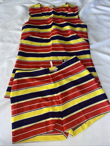 Vintage Loubella California Tank And Shorts Set Women’s Size 14/15