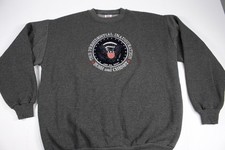 Vintage Bush Cheney 2001 Inauguration Sweatshirt Men's Sz XL Charcoal USA Made