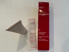 Clarins Pore Perfecting Matifying Foundation No. 02 Nude Beige, 1 oz, New in Box
