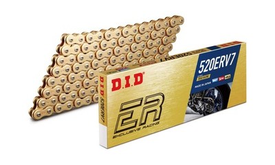 DID (520ERV7108ZB) Gold 108 Link High Performance ERV7 Series X-Ring Chain wi...