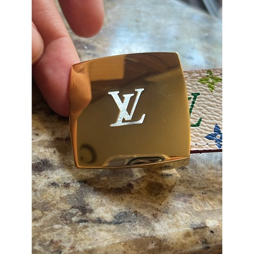 Vintage Louis Vuitton Murakami CEINTURE Cut Monogram Multi Color Leather Belt 34 - Picture 20 of 24