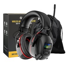 Bluetooth 6.0 AM/FM Hearing Protection Radio Earmuffs 30SNR Rechargeable