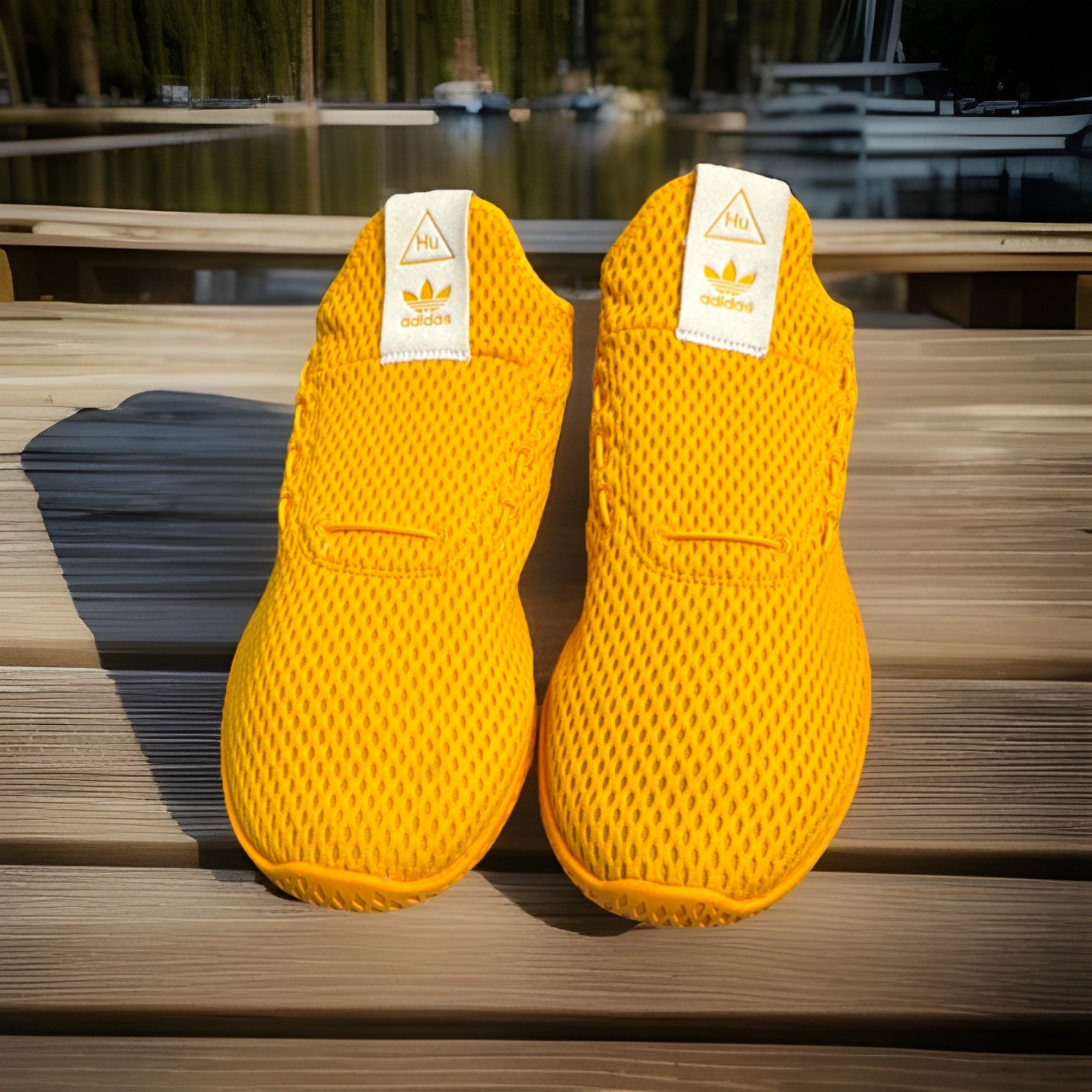 adidas x Pharrell Williams Tennis HU CP9767 Solid Gold Yello