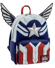 Loungefly Marvel Falcon Winter Soldier Captain America Cosplay Mini Backpack NWT