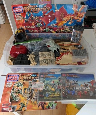 Mega Bloks Dragons Fire & Ice & Metal Ages Konvolut. Ersatzteile/Unvollständig 
