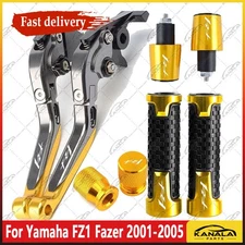 US FZ1 Accessories Handlebar Grips Cap Brake Clutch Levers For Yamaha FZ1 Fazer