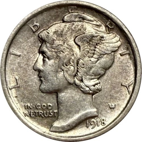 1918 D Mercury Dime AU ***READ DESCRIPTION***