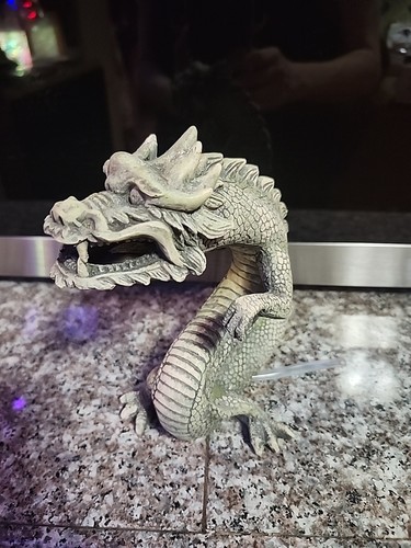 Aquarium Aquarium mystischer Drache Figur Dekor ~ hellgrün ~ 7" mal 6" ~ - Bild 5 von 6