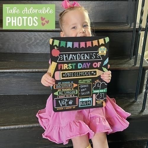 Colorful First Day of School Boards - Afbeelding 5 van 9