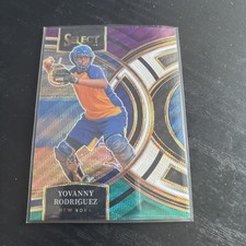 Yovanny Rodriguez Tri-Color Prizm 2024 Panini Select #100 Premier Level Mets