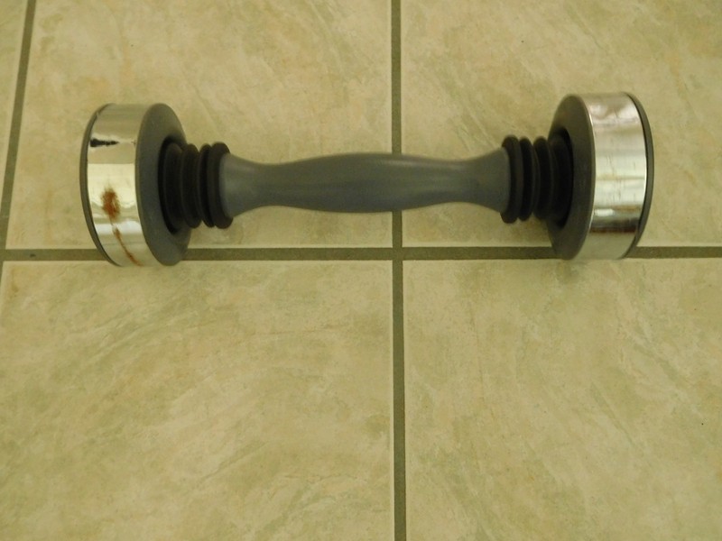 Shake Weight 5lb Pound Dumbbell Grey Exercise Work Out Unisex Fitness