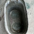 Oval Metal Planter Tub with Handles, Brown & Green, Garden, for Plants — photo 5