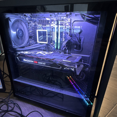 OMEN Gaming Desktop Tower with Radeon RX 6800 XT and RGB Lighting, Black