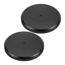 10.75"x1.2" Wooden Lamp Base Wooden Base Wood Desk Lamp Display Stand 2pcs Black