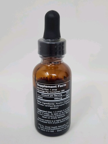 1oz Ancient Enviromedica Pure 2% Nascent Iodine Thyroid Support Detox 400mcg - Picture 2 of 24