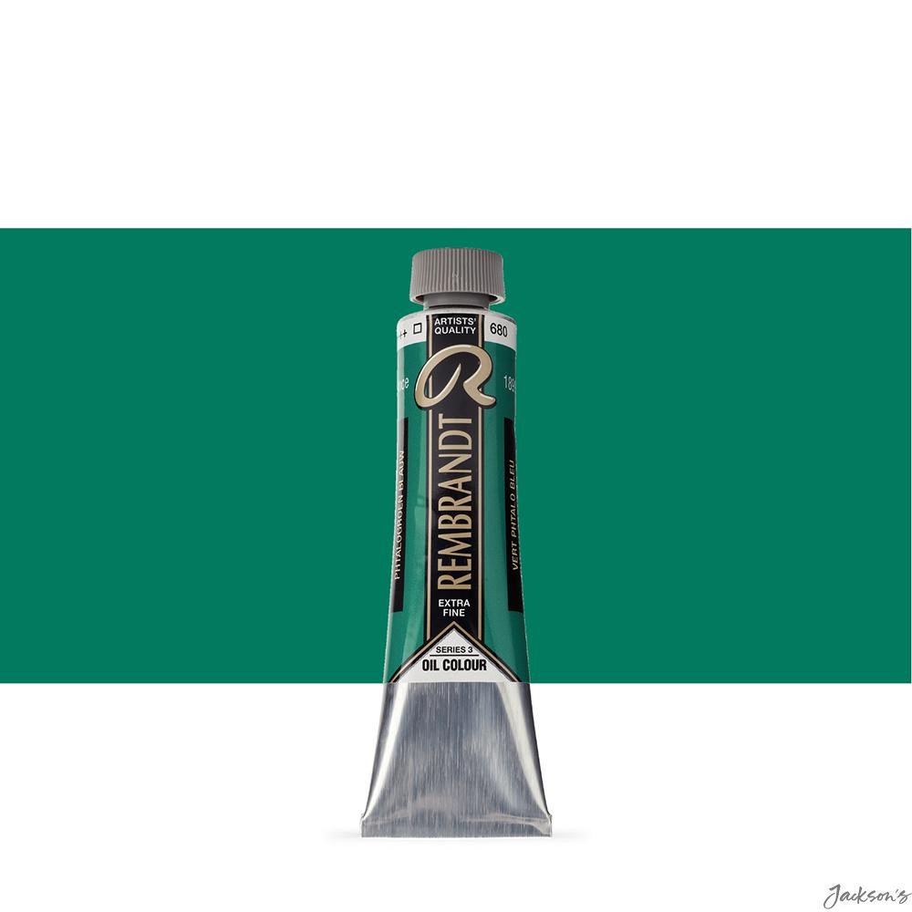 Royal Talens Rembrandt Oil Paint Tube PG7 40ml Phthalo Green Blue