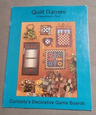 Quilt Games Game Board Quilts Curiosity's Decorative UNCUT #1005 EUC