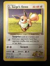 Pokémon TCG Lt. Surge's Eevee 51/132 Gym Challenge English on eBay