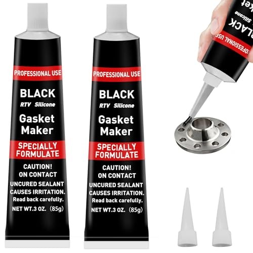 170g RTV Silicone Gasket Maker Silicone Sealant Shockproof and Leakproof, Black