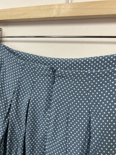 Ines De La Fressange Uniqlo Blue Polka Dot Mini Skirt Size 12 - Picture 6 of 6