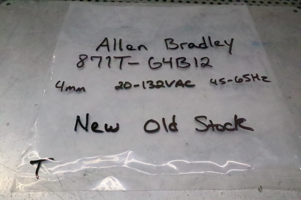 Allen Bradley 871T-G4B12 Inductive Proximity Sensor 4mm 20-132VAC 45-65Hz New - Image 2 of 4