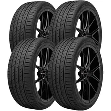 (QTY 4) 225/40R19 Nexen N'Fera SU1 93Y XL Black Wall Tires